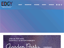 Tablet Screenshot of edgyconference.com